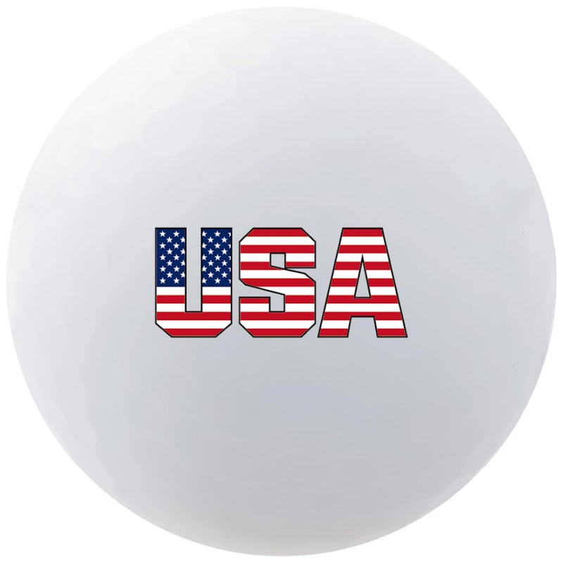 Volvik unisex adult Other Golf Ball, Red/Blue/White, 6 pack US - Image 2